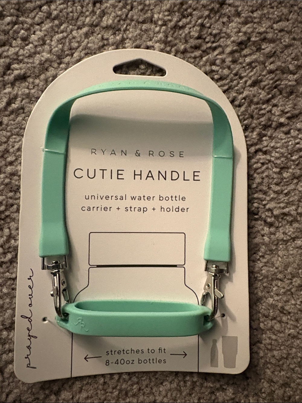 Ryan & Rose Cutie Handle Universal Water Bottle Carrier - Mint Green